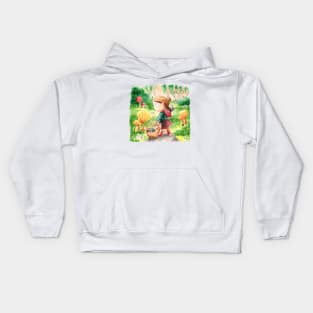 Mushroom Picking Kids Hoodie